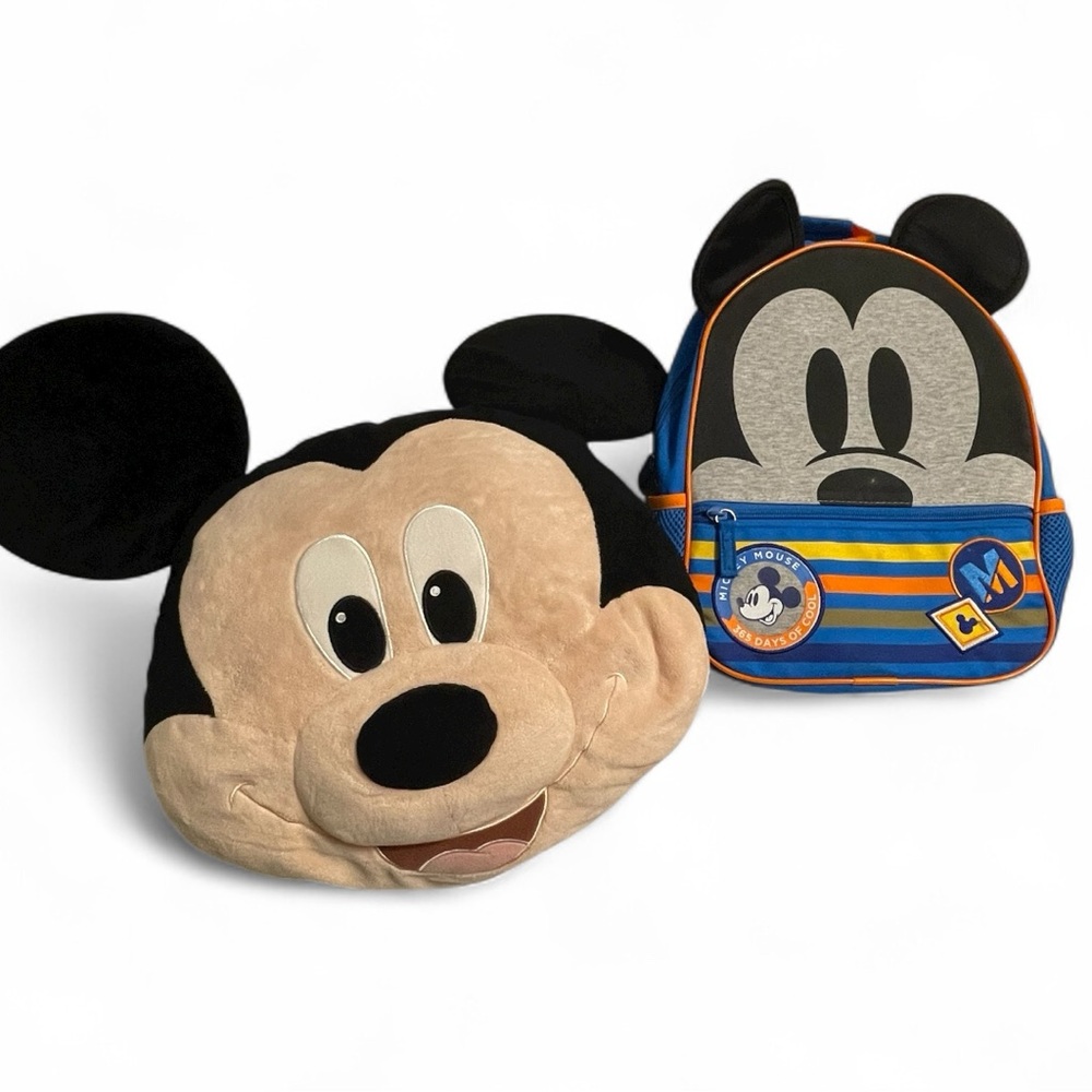 Disney Mickey Plush Pillow and Backpack Set